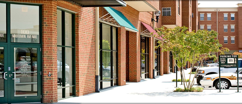 Mixed Use Building Construction by Pinnacle - Midtown Square, Farmville, Virginia